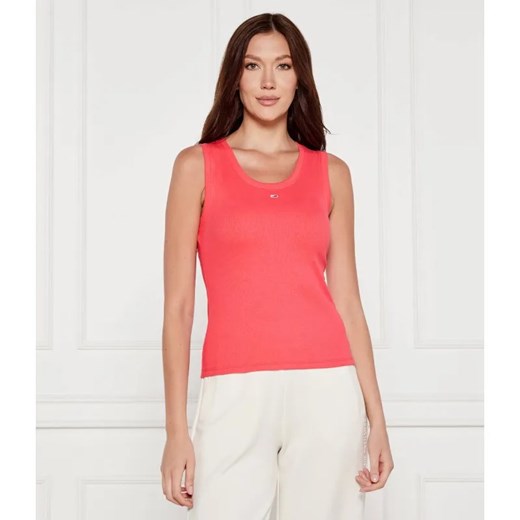 Tommy Jeans Top ESSENTIAL | Slim Fit ze sklepu Gomez Fashion Store w kategorii Bluzki damskie - zdjęcie 184542610