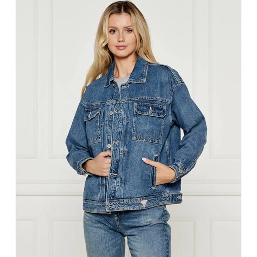 GUESS Jeansowa kurtka PARISIENNE | Loose fit ze sklepu Gomez Fashion Store w kategorii Kurtki damskie - zdjęcie 184543750
