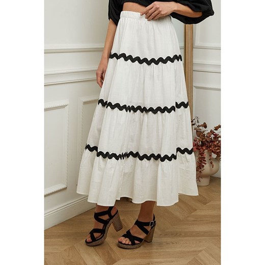 Plume Spódnica &quot;Marty&quot; w kolorze biało-czarnym Plume L wyprzedaż Limango Polska