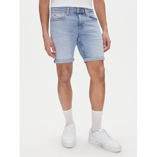 Tommy Jeans Szorty jeansowe Scanton DM0DM20954 Niebieski Slim Fit ze sklepu MODIVO w kategorii Spodenki męskie - zdjęcie 184544984