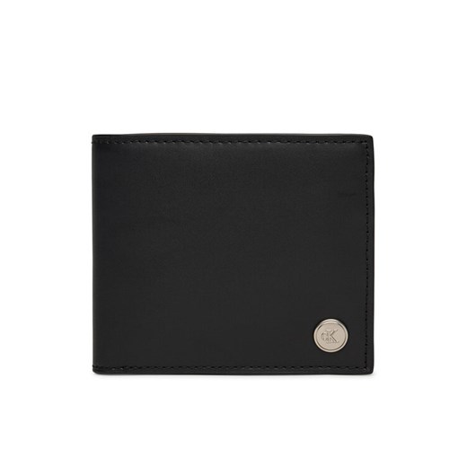 Calvin Klein Jeans Portfel męski Jeans Hardware Bifold W/Coin LV04G1004G Czarny ze sklepu MODIVO w kategorii Portfele męskie - zdjęcie 184544993