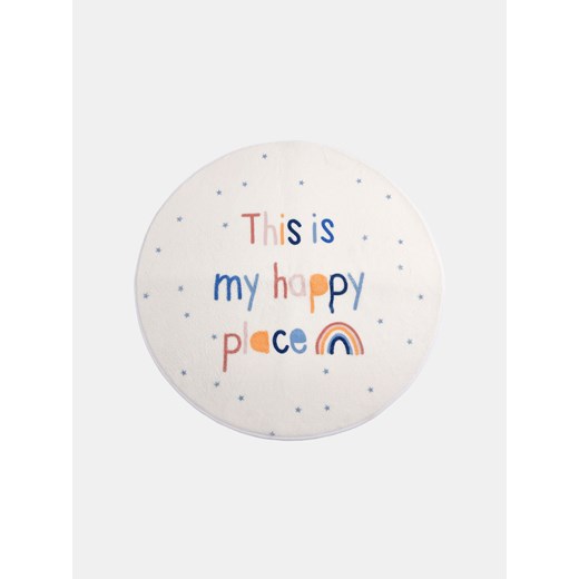 Sinsay - Dywan z napisem "This is my happy place" - biały Sinsay One Size Sinsay