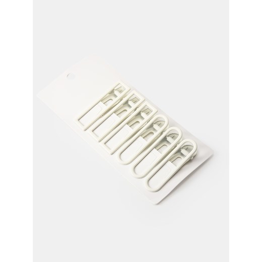 Sinsay - Spinki do włosów 6 pack - kremowy Sinsay One Size Sinsay