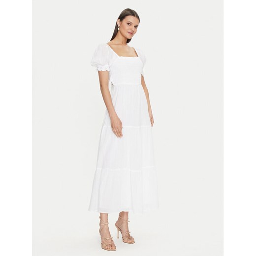 Gina Tricot Sukienka letnia 22706 Biały Regular Fit ze sklepu MODIVO w kategorii Sukienki - zdjęcie 184547004