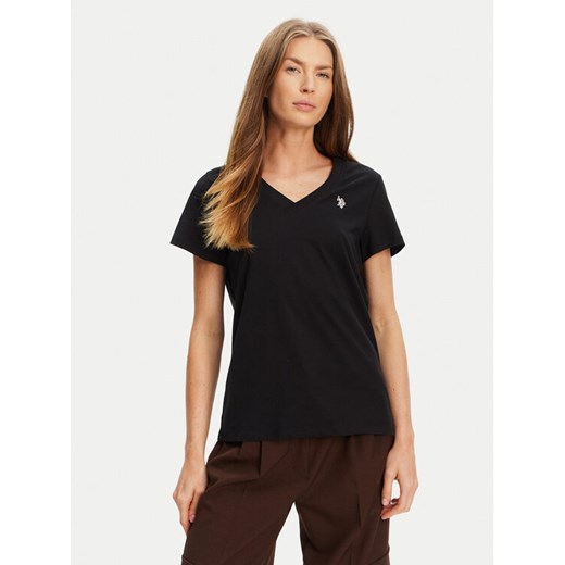 U.S. Polo Assn. T-Shirt WUP0635 Czarny Classic Fit ze sklepu MODIVO w kategorii Bluzki damskie - zdjęcie 184547012