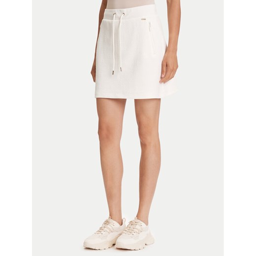 Guess Spódnica mini V5YD03 KBSL2 Écru Regular Fit ze sklepu MODIVO w kategorii Spódnice - zdjęcie 184547024