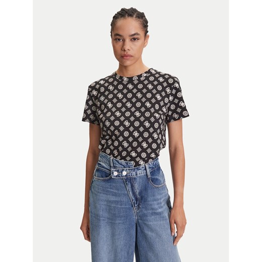 Guess T-Shirt V5YI04 I3Z14 Czarny Regular Fit ze sklepu MODIVO w kategorii Bluzki damskie - zdjęcie 184547050