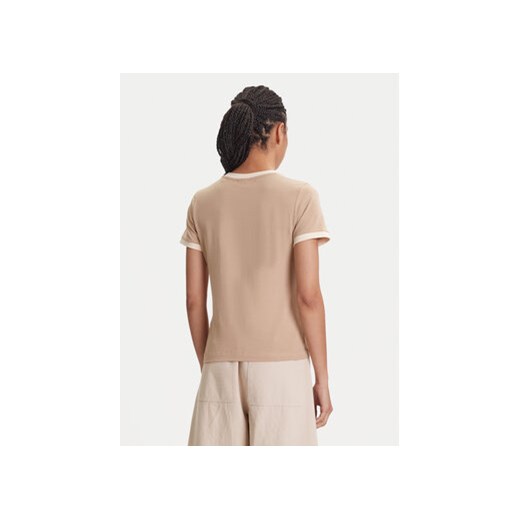 Guess T-Shirt V5YI01 J1314 Beżowy Regular Fit Guess L MODIVO