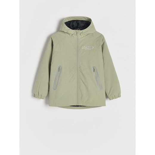 Reserved - Kurtka oversize z kapturem - jasnozielony ze sklepu Reserved w kategorii Kurtki chłopięce - zdjęcie 184548040