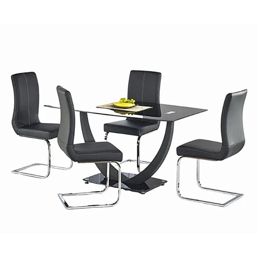 Szklany Czarny Stół L4-T06 Profeos One Size Edinos.pl