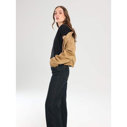 Sinsay - Bawełniana koszulka basic - czarny Sinsay XS Sinsay