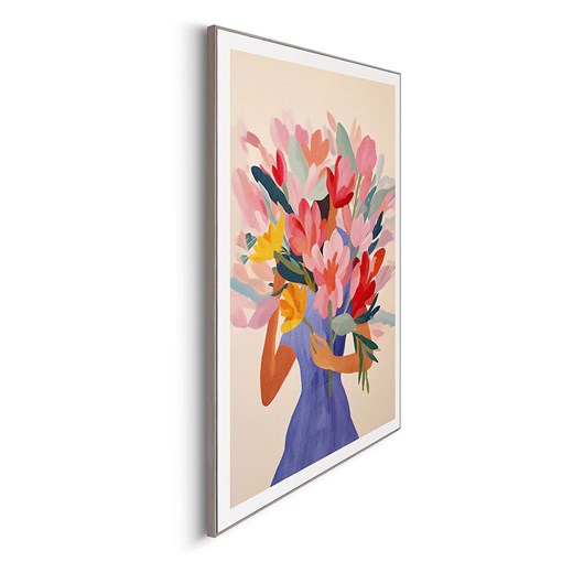 Orangewallz Druk artystyczny "Dressed Lady Flowers" w ramce - 50 x 70 Orangewallz 50x70 cm okazja Limango Polska