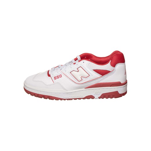 New Balance Skórzane sneakersy &quot;550&quot; w kolorze biało-czerwonym ze sklepu Limango Polska w kategorii Buty sportowe damskie - zdjęcie 184548843