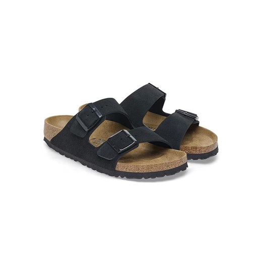 Birkenstock Skórzane klapki "Arizona" w kolorze czarnym 36 okazja Limango Polska