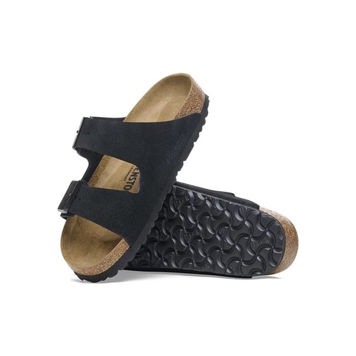 Birkenstock Skórzane klapki "Arizona" w kolorze czarnym 43 wyprzedaż Limango Polska
