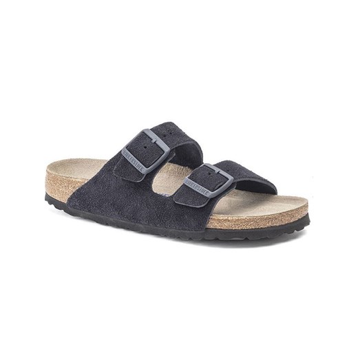 Birkenstock Skórzane klapki &quot;Arizona&quot; w kolorze granatowym ze sklepu Limango Polska w kategorii Klapki damskie - zdjęcie 184549212