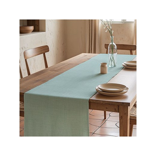 Mint Rugs Bieżnik &quot;Bria&quot; w kolorze miętowym Mint Rugs 50x155 cm Limango Polska wyprzedaż