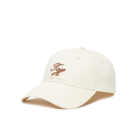 Czapka z daszkiem Tommy Hilfiger Th Embroidered AW0AW17489 Beżowy ze sklepu eobuwie.pl w kategorii Czapki z daszkiem damskie - zdjęcie 184550084