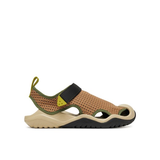 Sandały Crocs Swiftwater™ Mesh Deck 211095 Brązowy ze sklepu eobuwie.pl w kategorii Sandały damskie - zdjęcie 184550091