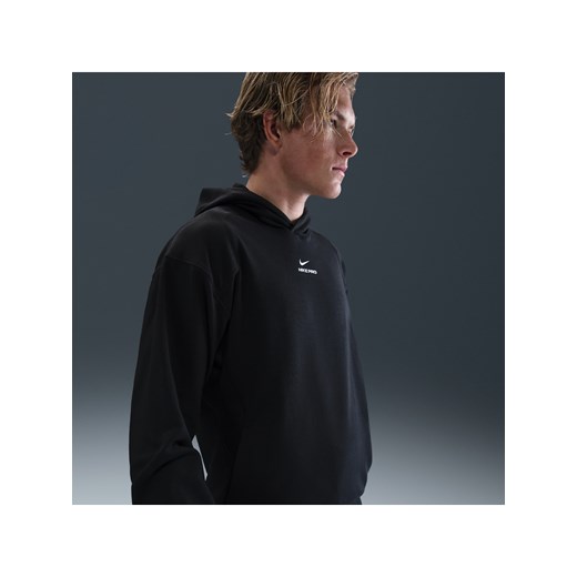 Męska bluza treningowa z kapturem Dri-FIT Nike Pro - Czerń ze sklepu Nike poland w kategorii Bluzy męskie - zdjęcie 184551182