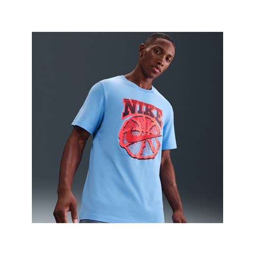 Męski T-shirt do koszykówki Dri-FIT Nike - Niebieski Nike 3XL Nike poland