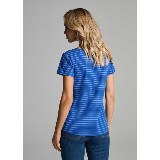Dopasowany T-shirt z dekoltem w serek Diverse L Diverse