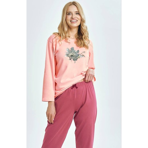 Bawełniana piżama damska Patricia 3460, Kolor morelowy, Rozmiar XL, Taro ze sklepu Intymna w kategorii Piżamy damskie - zdjęcie 184553130