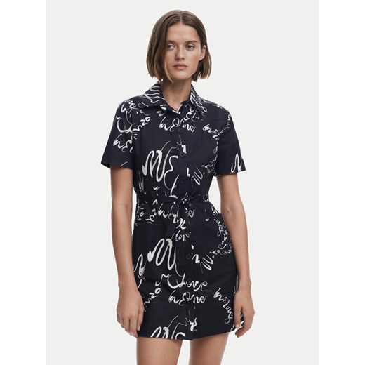 Desigual Sukienka koszulowa 25SWVW38 Czarny Regular Fit ze sklepu MODIVO w kategorii Sukienki - zdjęcie 184553450