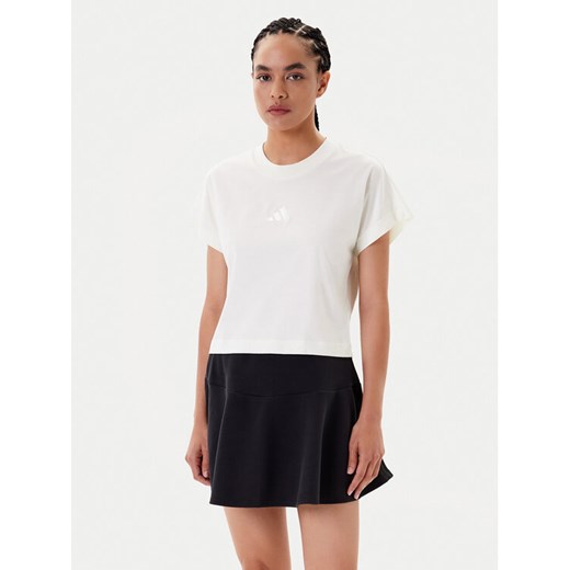 adidas T-Shirt ALL SZN JJ1243 Biały Regular Fit ze sklepu MODIVO w kategorii Bluzki damskie - zdjęcie 184553451