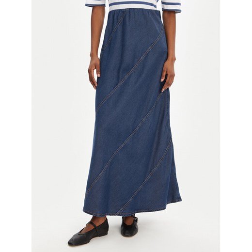 Munthe Spódnica maxi Parson 252122225207 Niebieski Regular Fit ze sklepu MODIVO w kategorii Spódnice - zdjęcie 184553463