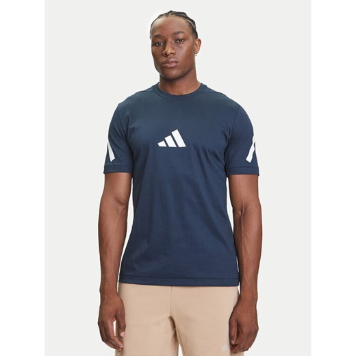 adidas T-Shirt Z.N.E. JW4735 Granatowy Regular Fit ze sklepu MODIVO w kategorii T-shirty męskie - zdjęcie 184553474