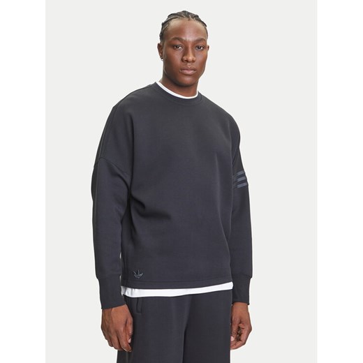 adidas Bluza Neuclassics JW7918 Czarny Oversize ze sklepu MODIVO w kategorii Bluzy męskie - zdjęcie 184553493