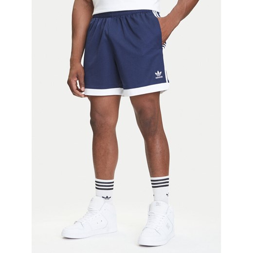 adidas Szorty sportowe Mock Eyelet JY1310 Granatowy Regular Fit ze sklepu MODIVO w kategorii Spodenki męskie - zdjęcie 184553532