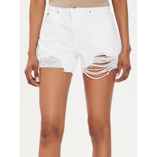 Pepe Jeans Szorty jeansowe Relaxed Short Mw PL801110TB9 Biały Relaxed Fit ze sklepu MODIVO w kategorii Szorty - zdjęcie 184553533