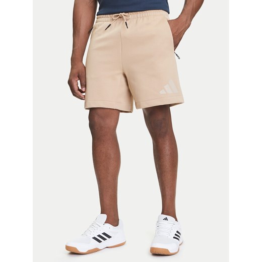 adidas Szorty sportowe Z.N.E. JW4744 Beżowy Regular Fit ze sklepu MODIVO w kategorii Spodenki męskie - zdjęcie 184553543