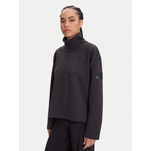 adidas Bluza ALL SZN Soft Lux JM1659 Czarny Loose Fit ze sklepu MODIVO w kategorii Bluzy damskie - zdjęcie 184553550