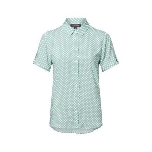 Franco Callegari Bluzka damska Kobiety wiskoza cyjan w kropki ze sklepu vangraaf w kategorii Bluzki damskie - zdjęcie 184554182