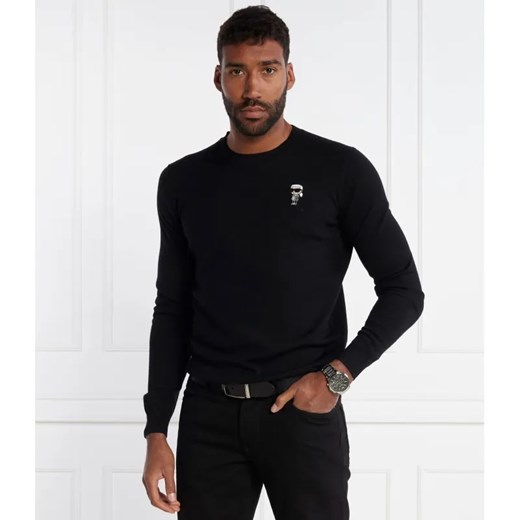 Karl Lagerfeld Wełniany sweter | Regular Fit ze sklepu Gomez Fashion Store w kategorii Swetry męskie - zdjęcie 184554923