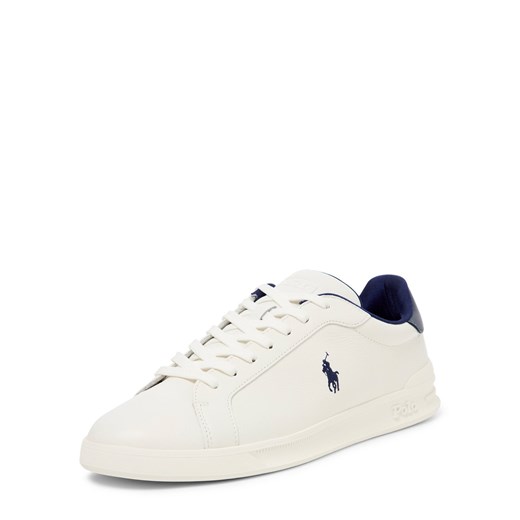 Polo Ralph Lauren Męskie skórzane buty sportowe Mężczyźni skóra écru jednolity ze sklepu vangraaf w kategorii Trampki męskie - zdjęcie 184555772