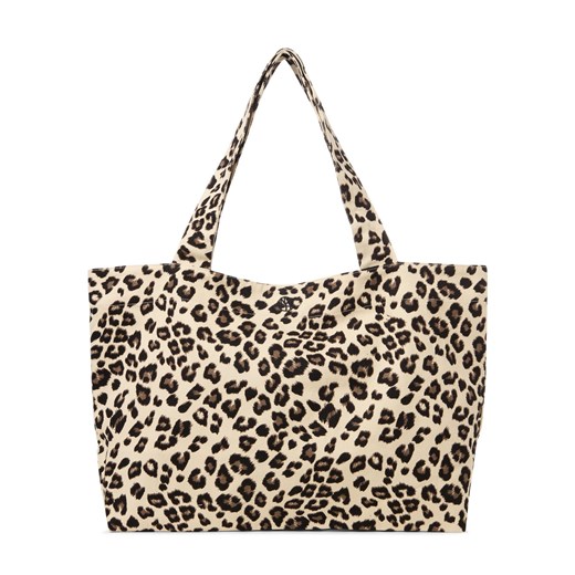 Msch Copenhagen Torba damska - MSCHSage Kobiety Bawełna beżowy wzorzysty ze sklepu vangraaf w kategorii Torby Shopper bag - zdjęcie 184555773