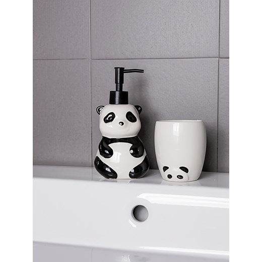 Sinsay - Zestaw łazienkowy z motywem pandy - czarny Sinsay One Size Sinsay