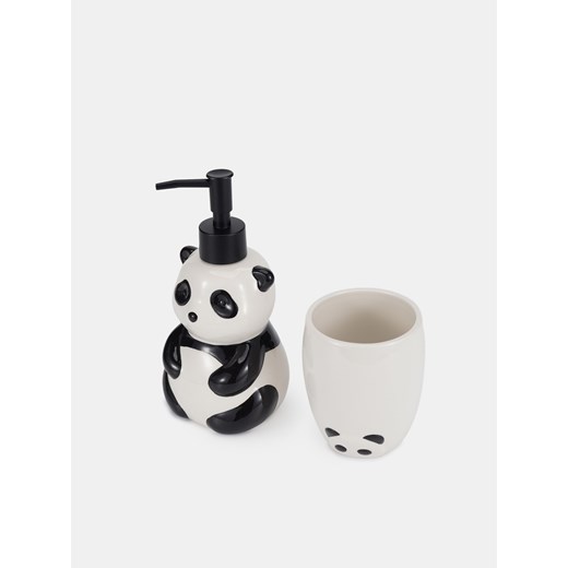 Sinsay - Zestaw łazienkowy z motywem pandy - czarny Sinsay One Size Sinsay