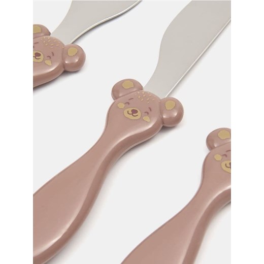 Sinsay - Zestaw sztućców z motywem misia 3 pack - brązowy ze sklepu Sinsay w kategorii Naczynia dziecięce - zdjęcie 184557073