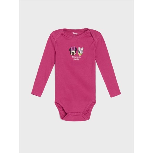 Sinsay - Body z prążkowanej dzianiny Minnie Mouse - różowy ze sklepu Sinsay w kategorii Odzież dla niemowląt - zdjęcie 184557130