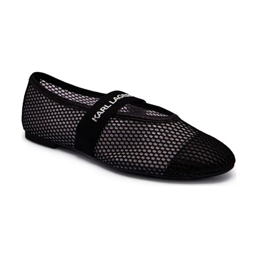 Karl Lagerfeld Baleriny KARO | z dodatkiem skóry ze sklepu Gomez Fashion Store w kategorii Balerinki - zdjęcie 184557982