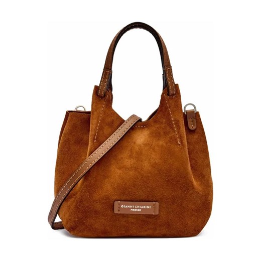 GIANNI CHIARINI Skórzana torebka na ramię DUA ze sklepu Gomez Fashion Store w kategorii Listonoszki - zdjęcie 184557991