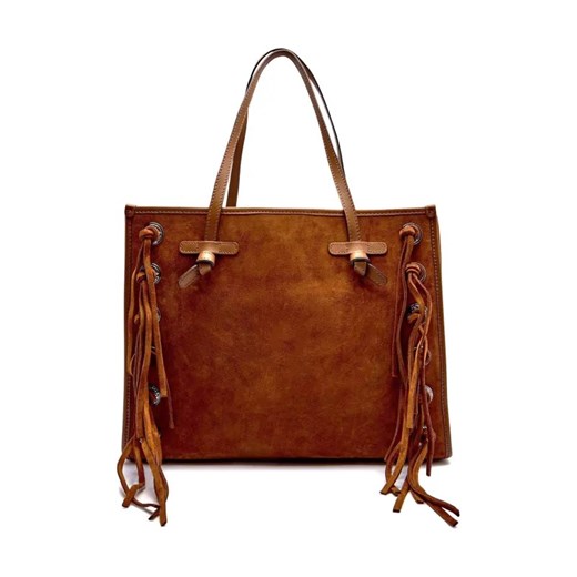 GIANNI CHIARINI Skórzana shopperka MARCELLA ze sklepu Gomez Fashion Store w kategorii Torby Shopper bag - zdjęcie 184557993