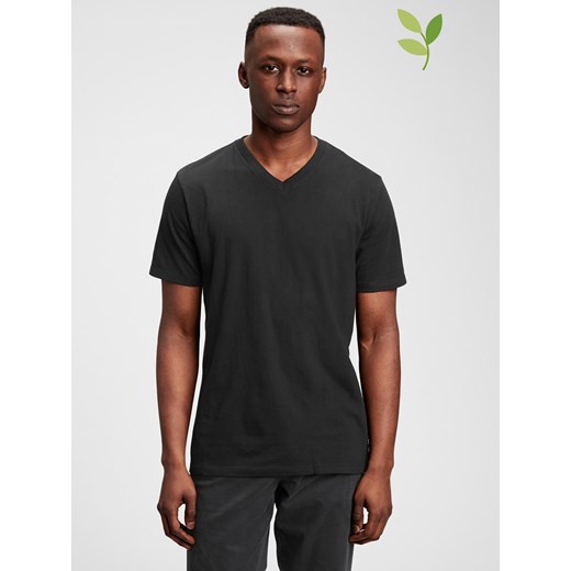 GAP Koszulka w kolorze czarnym ze sklepu Limango Polska w kategorii T-shirty męskie - zdjęcie 184558741