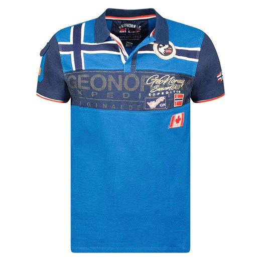 Geographical Norway Koszulka polo &quot;Karadock&quot; w kolorze niebieskim ze sklepu Limango Polska w kategorii T-shirty chłopięce - zdjęcie 184558893