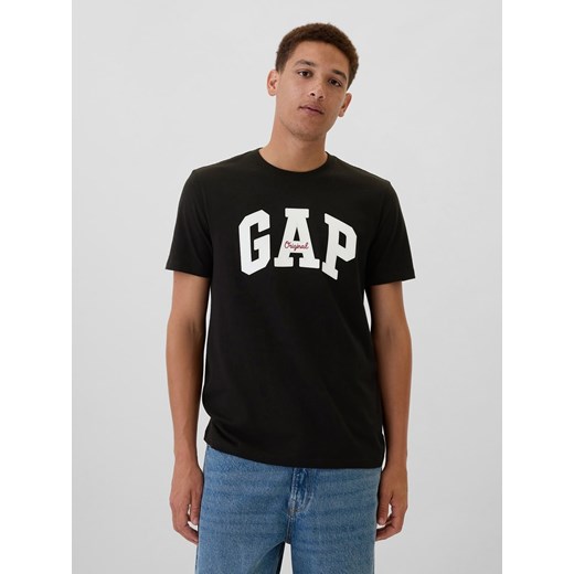 GAP Koszulka w kolorze czarnym ze sklepu Limango Polska w kategorii T-shirty męskie - zdjęcie 184559462
